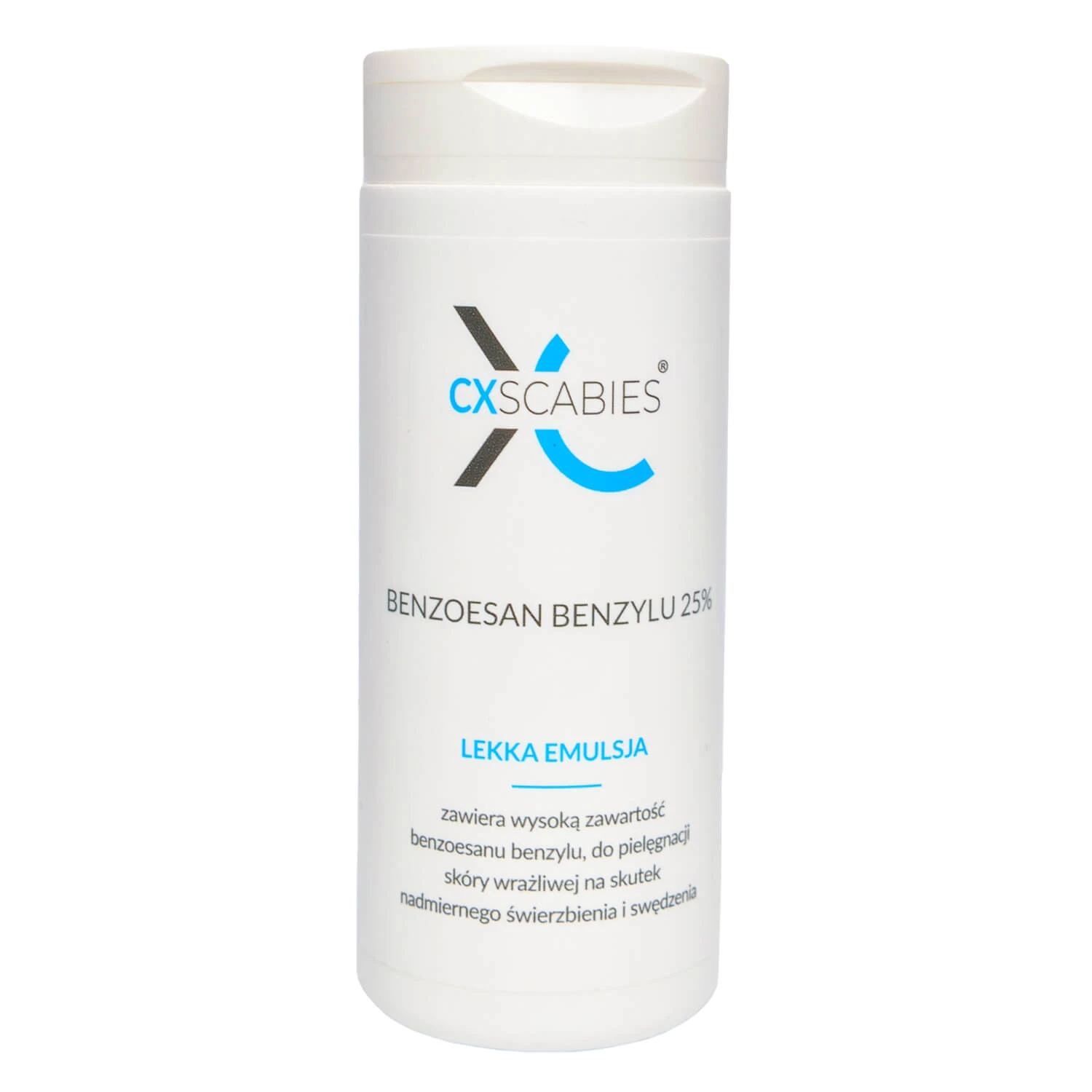 CxScabies Benzylbenzoat 25%, leichte Emulsion, gegen Krätze und juckende Haut, 100 ml