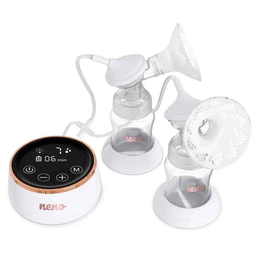 Pompă de sân electronică fără fir Neno Bella Twin Moon, bifazică