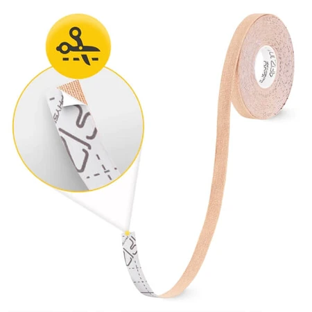 4Fizjo, Kinesiotaping-Band, beige, 1 cm x 5 m