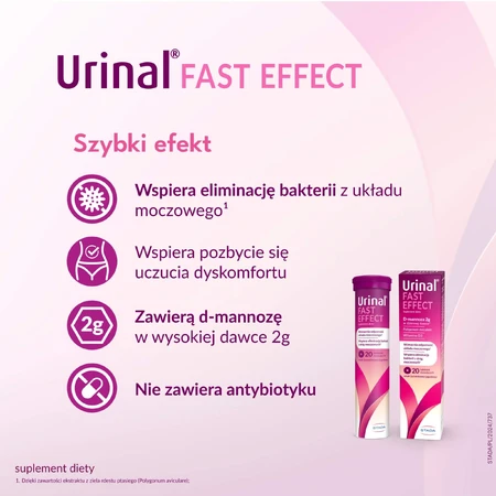 Urinal Fast Effect, 20 Brausetabletten