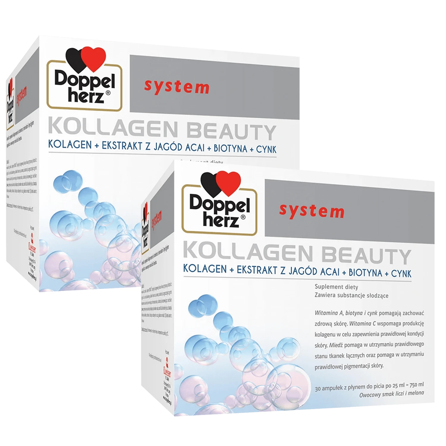 Doppelherz System Kollagen Beauty Set, 2 x 30 Fläschchen