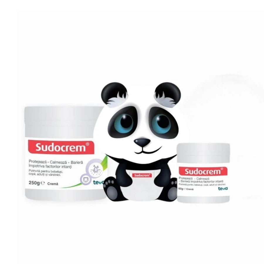 Pack Sudocrem  Antiseptic cream, 250 + 60 g + Ursulet toy, Teva