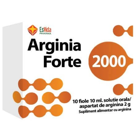 Arginia Forte 2000, 10 Fläschchen, Esvida Pharma