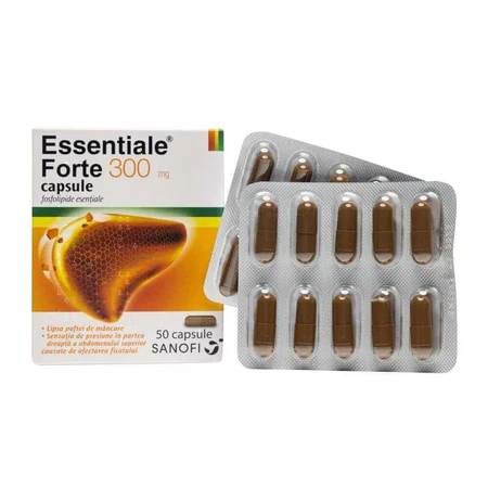 Essentiale Forte, 300 mg, 4 х 50 cápsulas, Sanofi