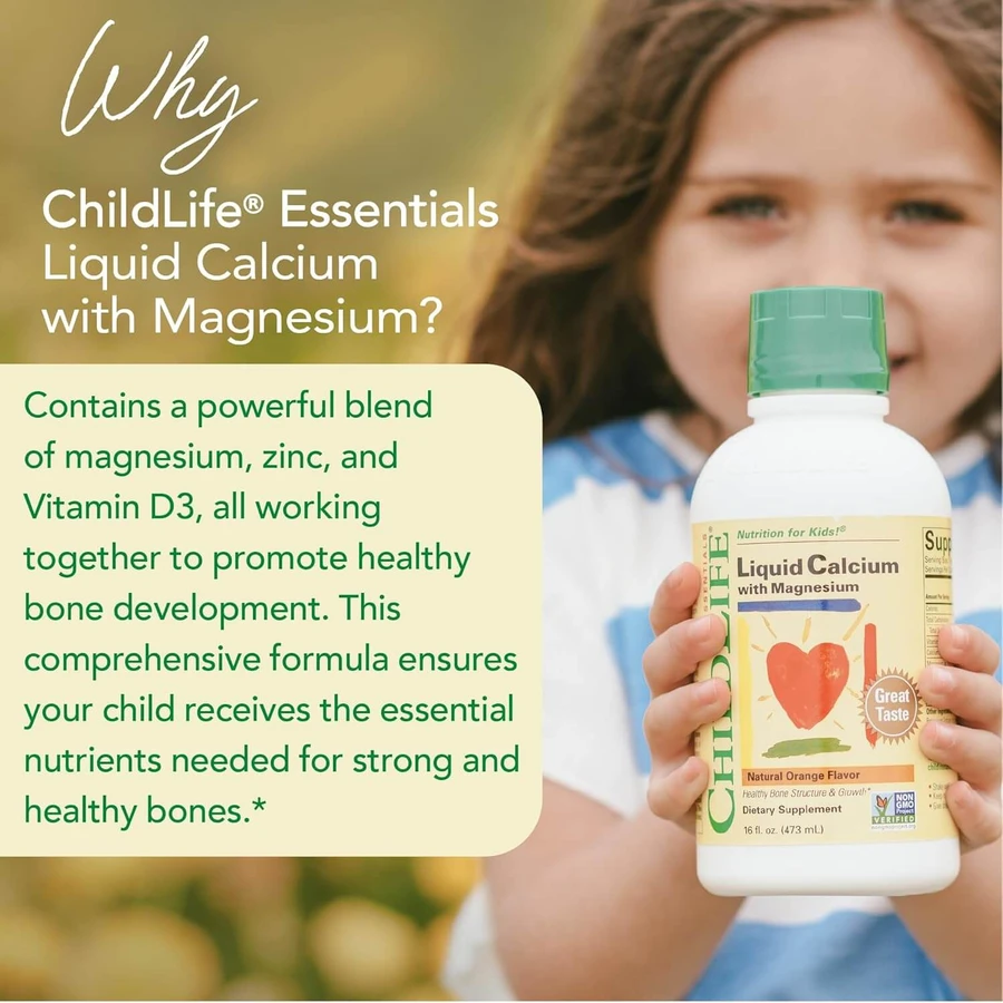 Calcio liquido e magnesio, 473 ml, Childlife Essentials