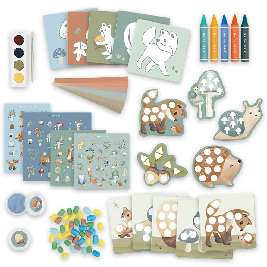 Forest Friends Kreative Aktivitätsbox, ab 3 Jahren, Little Dutch
