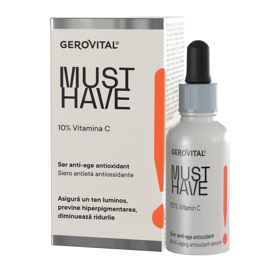 Anti-Ageing Antioxidans Serum 10% Vitamin C Must Have, 30 ml, Gerovital