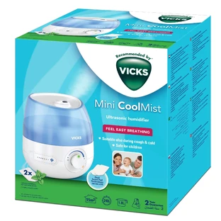 Ultraschall-Luftbefeuchter mit 2 Menthol-Tabletten, Vicks