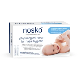 Serul fiziologic, Solutie izotonica, 60 monodoze x 5 ml, Nosko