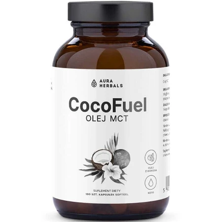 Olio MCT Coco Fuel - 2000 mg - 100 softgel Aura Herbals