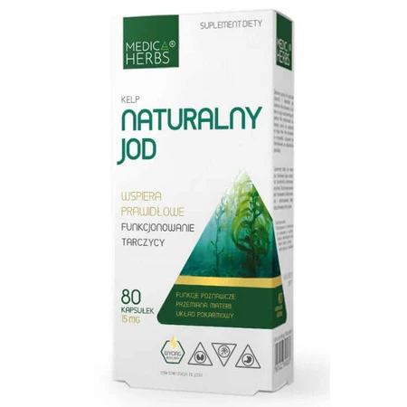 Kelp Natürliches Jod 150mcg, 80 Kapseln Medica Herbs