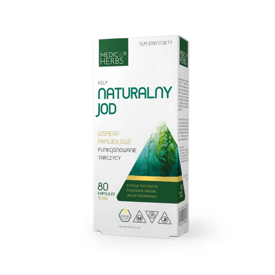 Kelp Natürliches Jod 150mcg, 80 Kapseln Medica Herbs
