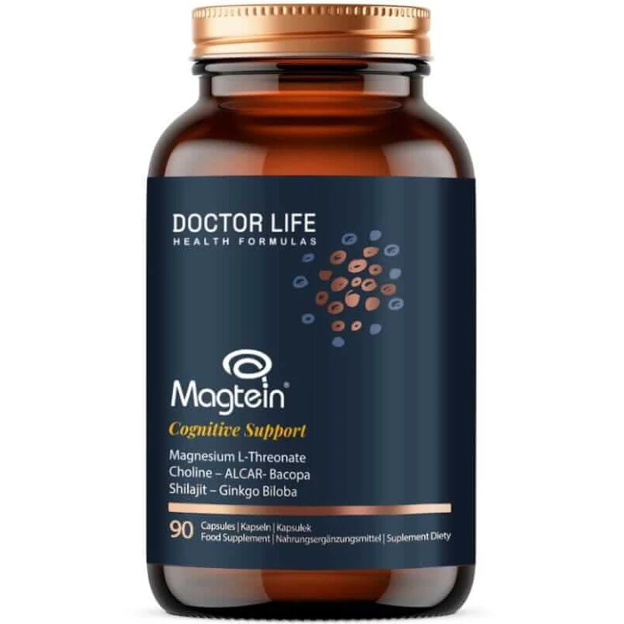 Doctor Life Magtein Kognitive Unterstützung Magnesium L-Threonat 90 Kapseln