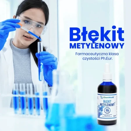 Azul de metileno 1% - 100 ml ( Ph. Eur. ) Chemworld