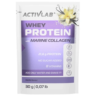 ActivLab Pharma Molkenprotein mit marinem Kollagen, Protein, Vanillegeschmack, 30 g