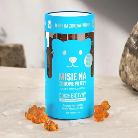 Noble Health Ursuleți de pluș pentru păr sănătos, boabe de jeleu, 300 g