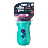 Explora pink/turquoise isothermal straw cup, 12 months+, 260 ml, Tommee Tippee