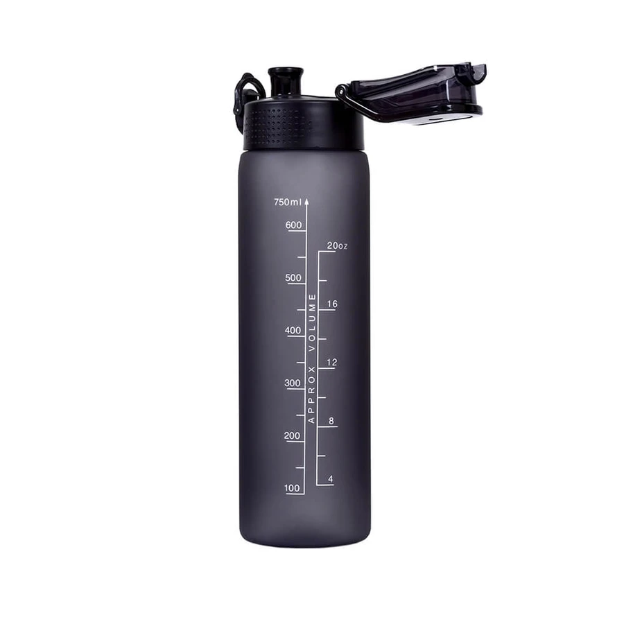 Majestic Sport, tritan Wasserflasche, Okosei Mat, grau, 750 ml
