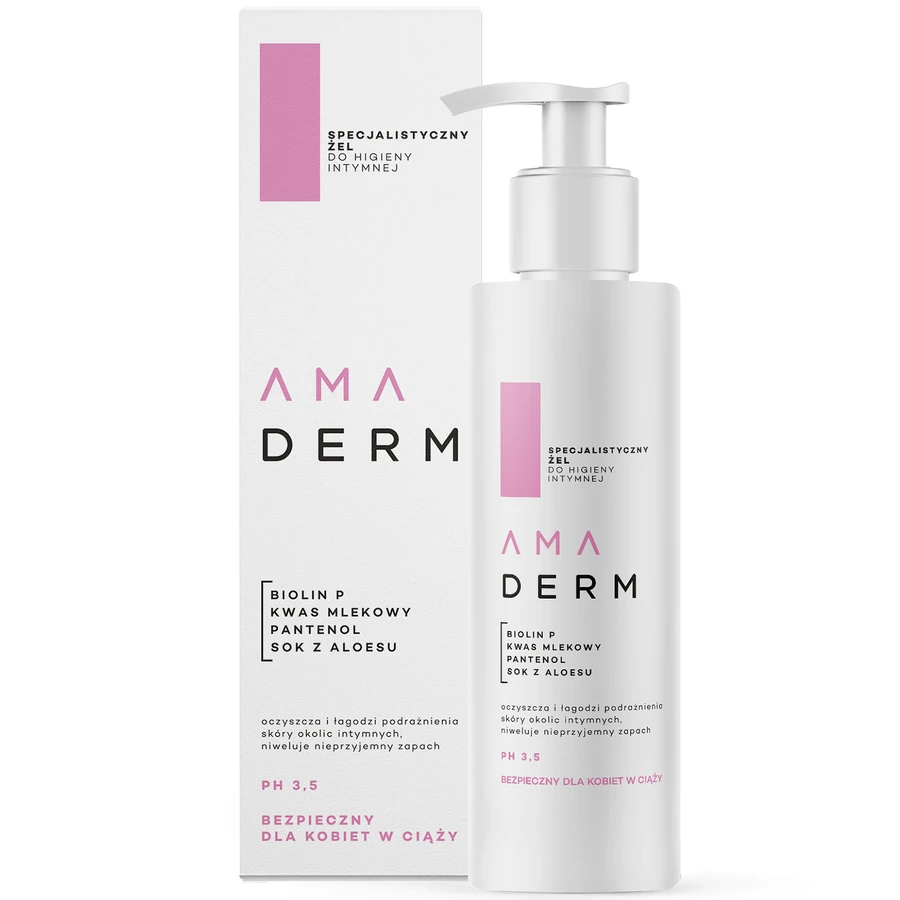 Amaderm, gel spécialisé pour l'hygiène intime, 195 ml