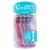 Gilette Venus 3 Colors, aparat de ras pentru femei, de unică folosință, 4 bucăți