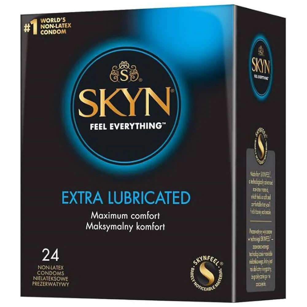 Unimil Skyn Elite Extra Lubricated, nicht-latex Kondome, extra gleitfähig, 24 Stück