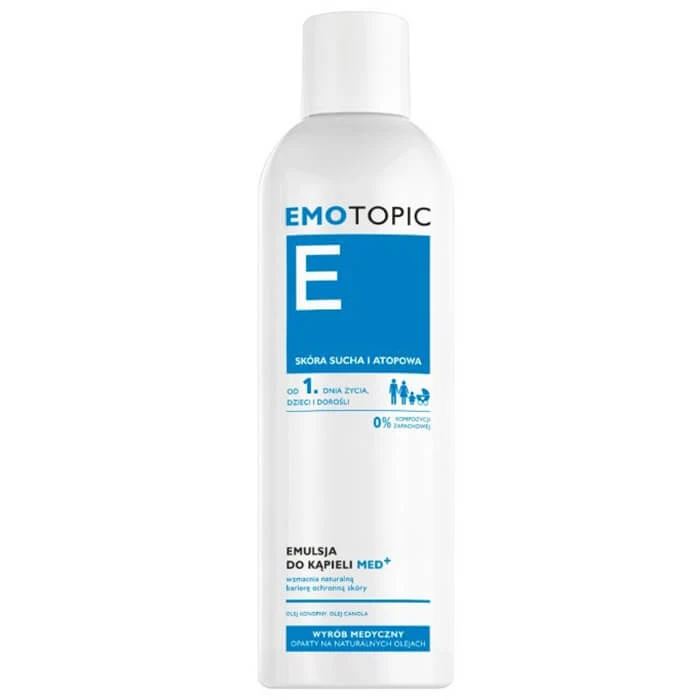 Emotopic, Badeemulsion med+ ab Tag 1, trockene und atopische Haut, 400 ml
