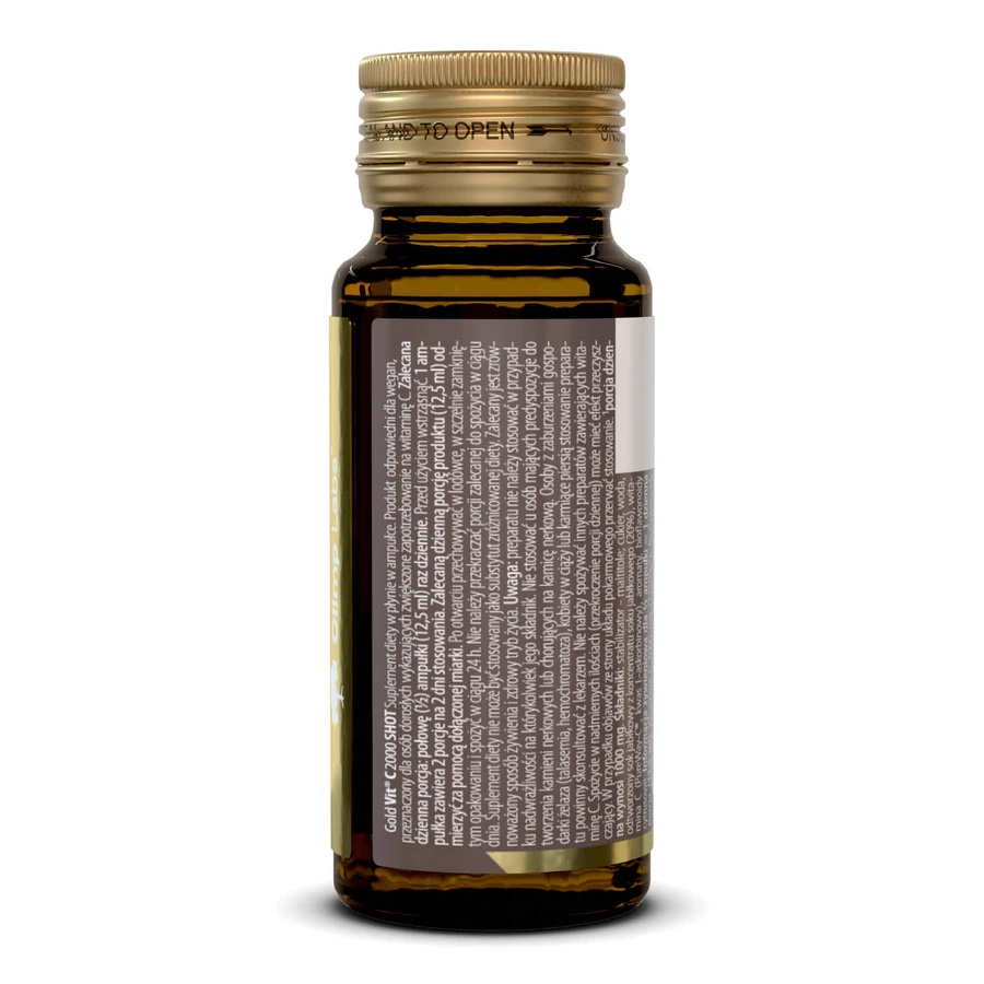 Olimp Gold-Vit C 2000 Shot, Zitronengeschmack, 25 ml