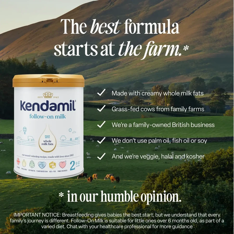 Kendamil Premium 2 HMO+, lapte de continuare, după 6 luni, 600 g
