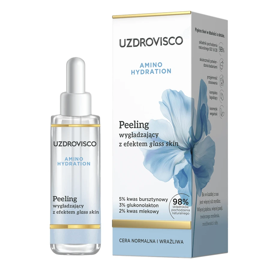 Uzdrovisco Amino Hydration, glättendes Peeling mit Glashauseffekt, 30 ml