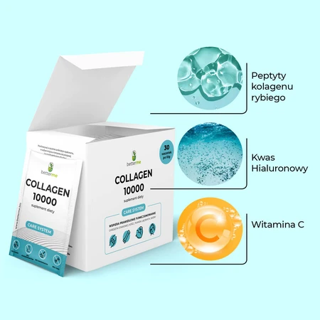 BetterMe Colagen 10000, aromă neutră, 10 g x 30 pliculețe