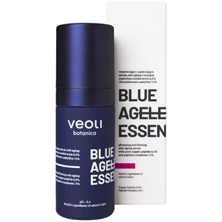 Veoli Botanica Blue Ageless Essence, ser facial anti-îmbătrânire de umplere și fermitate, 30 ml
