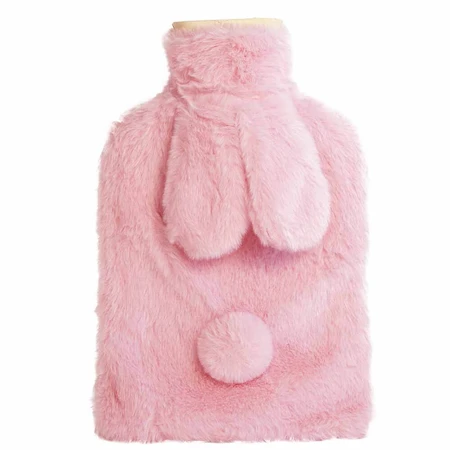 Roz, sticlă de apă termală cu capac, iepuraș roz, 2 l, 1 buc