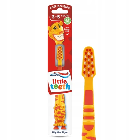 Aquafresh Little Teeth, spazzolino per bambini, 3-5 anni, morbido, 1 pezzo