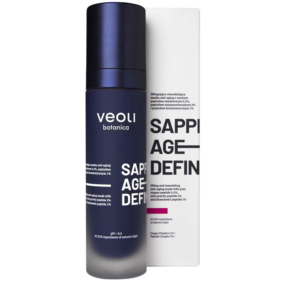 Veoli Botanica Sapphire Age-Definer, mască facială de lifting și remodelare, 50 ml