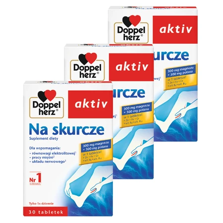 Zestaw Doppelherz aktiv Na Skurcze, 3 x 30 tabletek: ceny i cechy