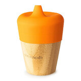 Bamboo mug with beak, 190ml, Orange, Eco Rascals