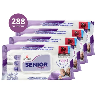 Opharm Senior Comfort 4in1 set, vochtige doekjes, 4 x 72 stuks