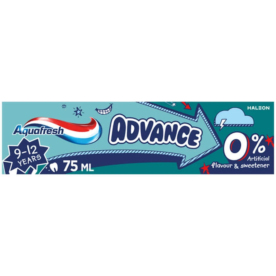 Aquafresh Advance, toothpaste for children, 9-12 years, 75 ml