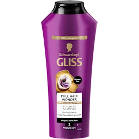 Schwarzkopf GLISS Șampon de curățare pentru păr fragil, 400 ml