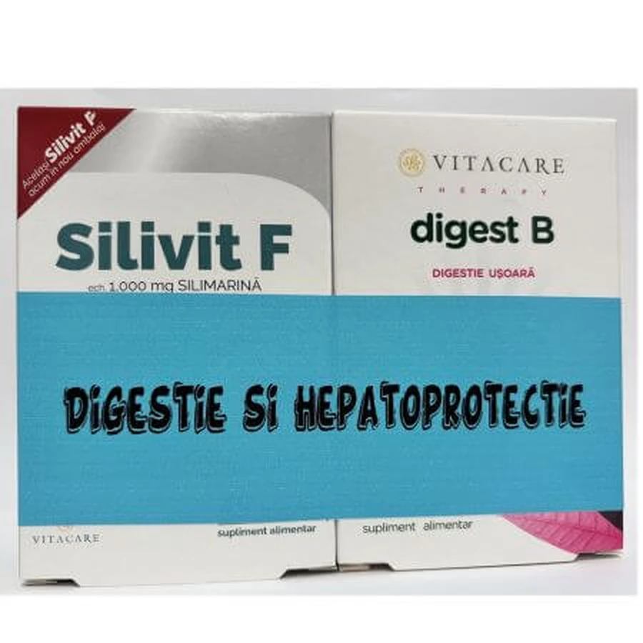 Silivit F 30 kapsułek + Digest B 30 kapsułek, Vitacare SRL: ceny i cechy