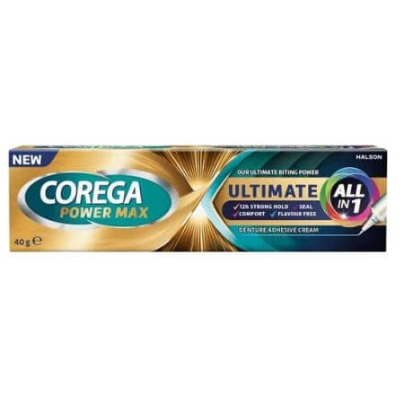 Corega Ultimate All in 1 Prothesenhaftcreme, 40 g, Corega