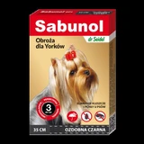 Black anti-parasite collar for dogs 2-10 kg Dog Gpi, 35 cm, 1 piece, Sabunol