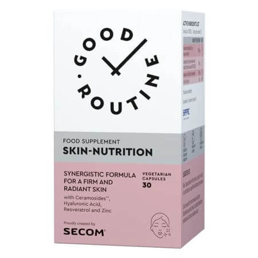 Nutrizione della pelle, 30 capsule vegetali, Secom