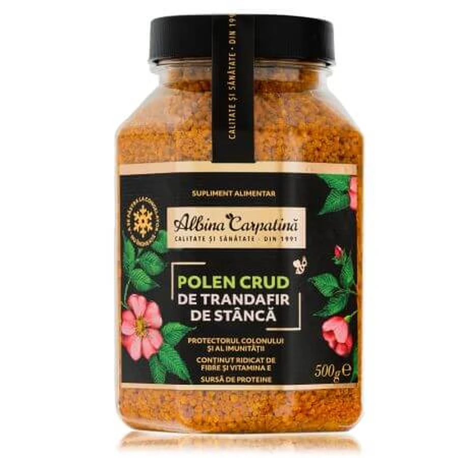Polline crudo di corteccia di rosa, 500 g, Albina Carpatina