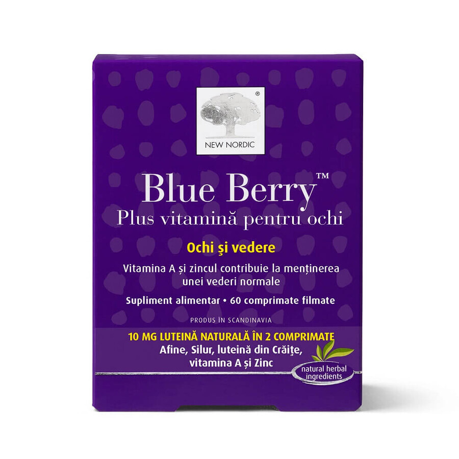 Blue Berry plus Augenvitamine, 60 Filmtabletten, New Nordic Bewertungen