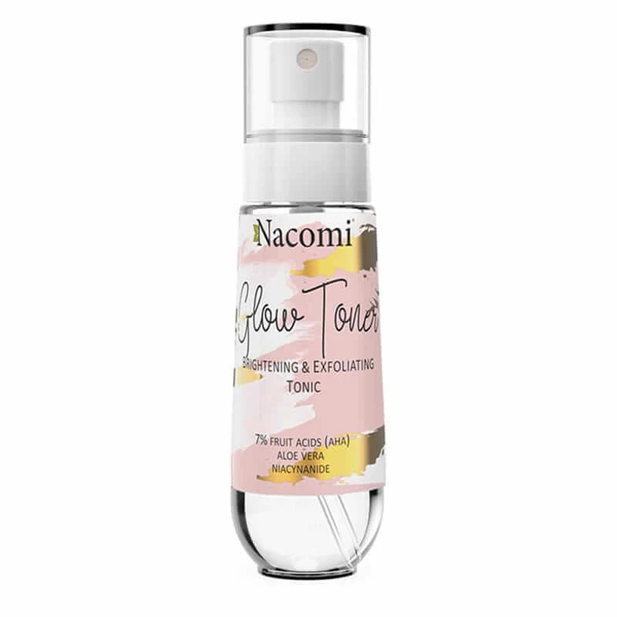 Nacomi Glow Toner Belebendes und peelendes Gesichtswasser, 80 ml
