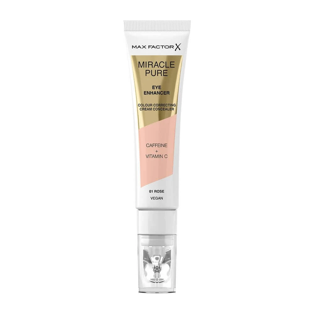 Max Factor Miracle Pure Illuminating Concealer für 24-Stunden-Hydration 01 Rose, 10 ml