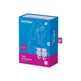 Set di coppette mestruali Satisfyer Feel Confident 15 ml + 20 ml Lila