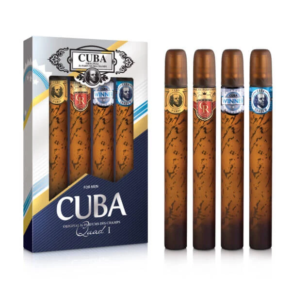 Cuba Original Cuba Quad Eau de Toilette Set Gold amp; Royal amp; Winner amp; Shadow, 4x35ml