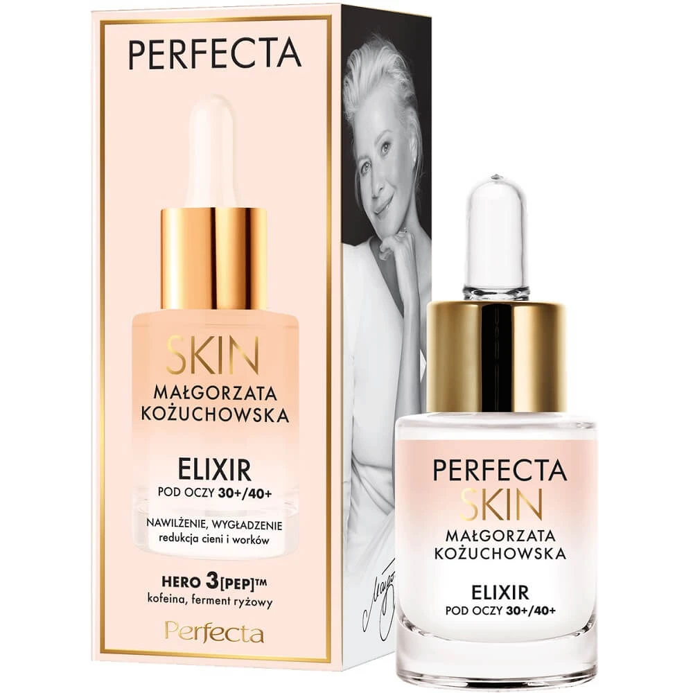 Perfecta Skin Malgorzata Kozuchowska Feuchtigkeitsspendendes-glättendes Augenelixier 30+/40+, 15 ml